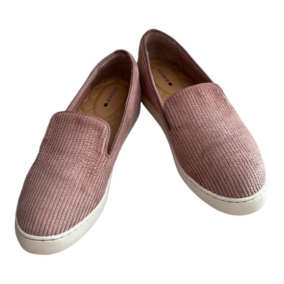 Birdies Women's The Swift Carnation Blush Pink Velvet Corduroy Sneakers Size 7 - Picture 11 of 15
